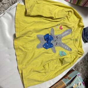 First Impressions Yellow Long Sleeve Tee with Bunny Design